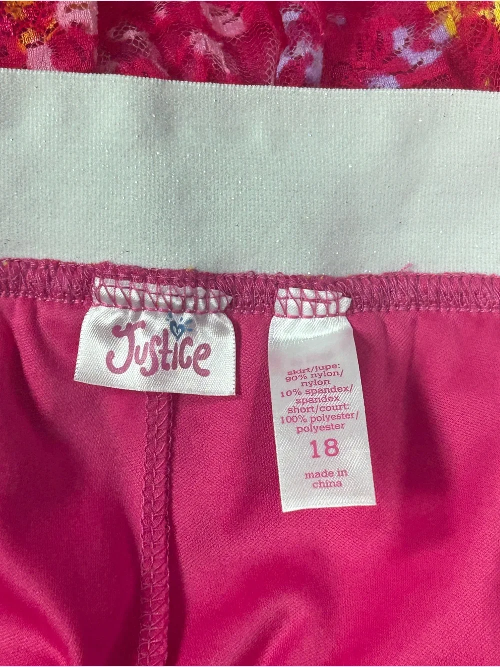 G2- Girls, 18 Justice Lace Skort